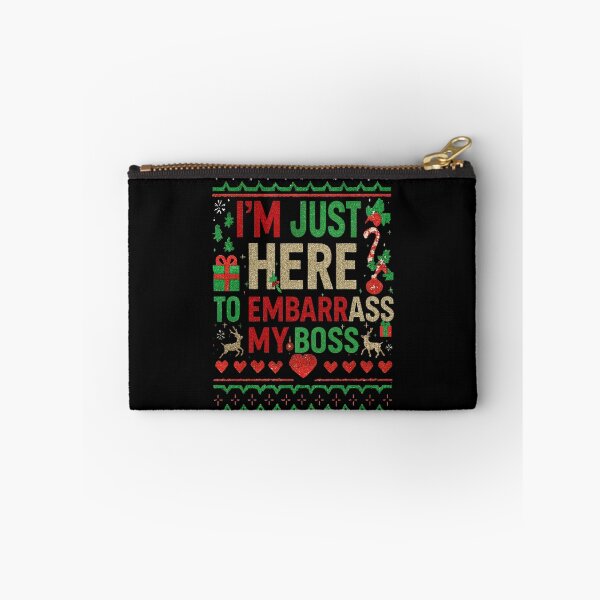 Item preview, Just Here To Embarrass My Boss Holiday Funny Quote designed and sold by cerima.