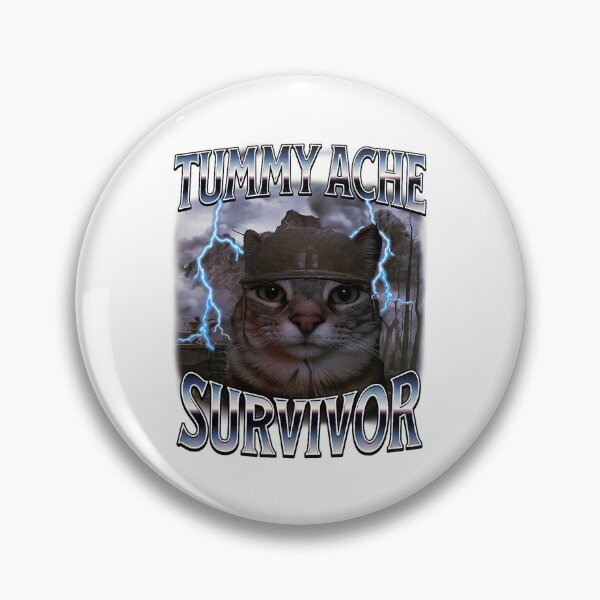 Item preview, Tummy Ache Cat Survivor Funny Dramatic Scene designed and sold by cerima.