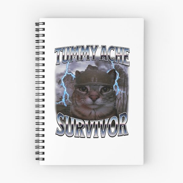Item preview, Tummy Ache Cat Survivor Funny Dramatic Scene designed and sold by cerima.