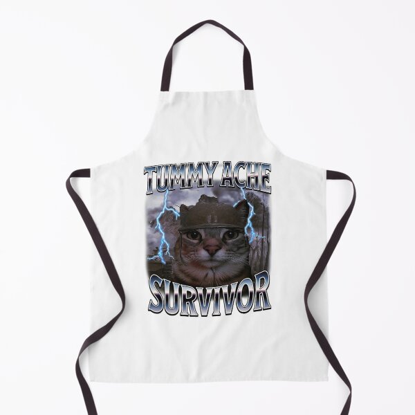 Item preview, Tummy Ache Cat Survivor Funny Dramatic Scene designed and sold by cerima.