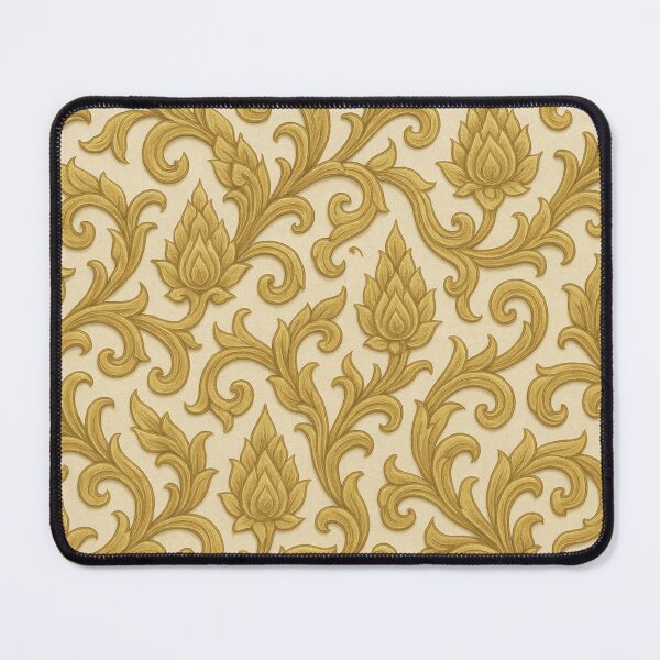 Item preview, Elegant Thai Gold Kanok Pattern – Traditional Floral Motif | Luxury Asian Ornamental Design designed and sold by Sksticker991.