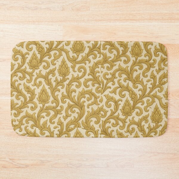 Item preview, Elegant Thai Gold Kanok Pattern – Traditional Floral Motif | Luxury Asian Ornamental Design designed and sold by Sksticker991.