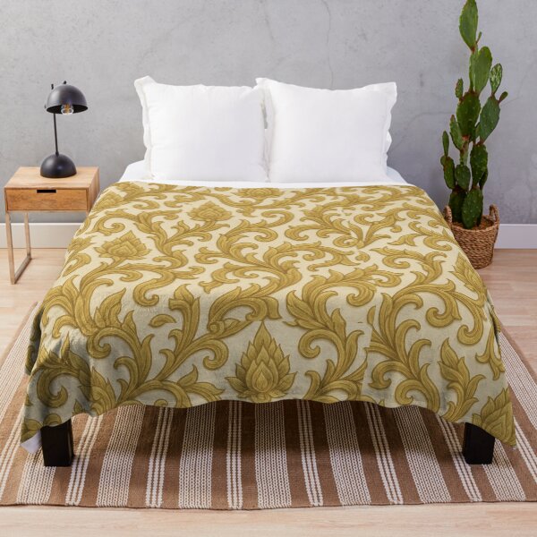 Item preview, Elegant Thai Gold Kanok Pattern – Traditional Floral Motif | Luxury Asian Ornamental Design designed and sold by Sksticker991.