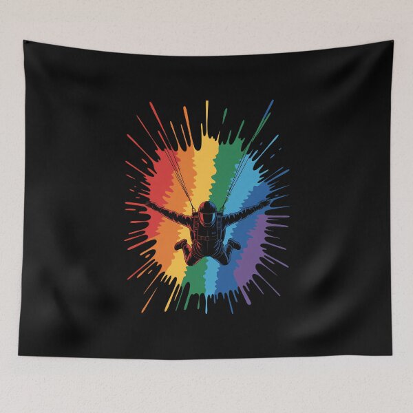 Item preview, Colorful Skydiving Skydiver Skydive designed and sold by VENOM0RIOT.