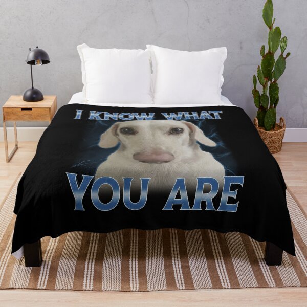 Item preview, I Know What You Are Dog Meme designed and sold by elderberry.