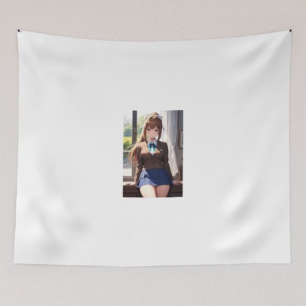 Item preview, Monika Doki Doki School Uniform Anime Art designed and sold by iloveanimechibi.