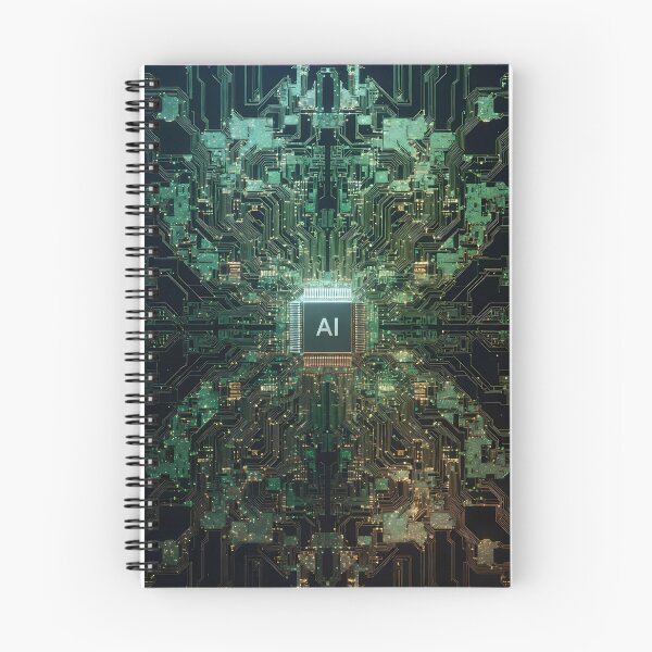 Item preview, Artificial Intelligence Computer Circuits (image size 7840x11680) designed and sold by Digital-Davinci.