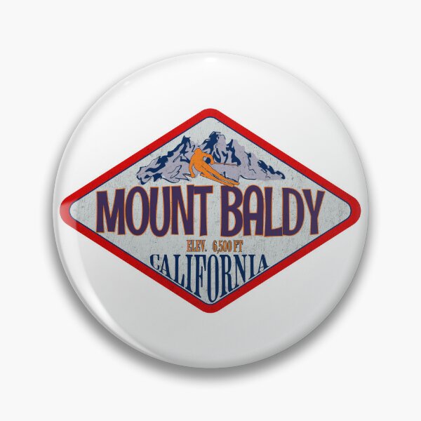 Item preview, Mount Baldy, Ski Resort, California, Vintage skiing badge design designed and sold by Wanderful-roads.