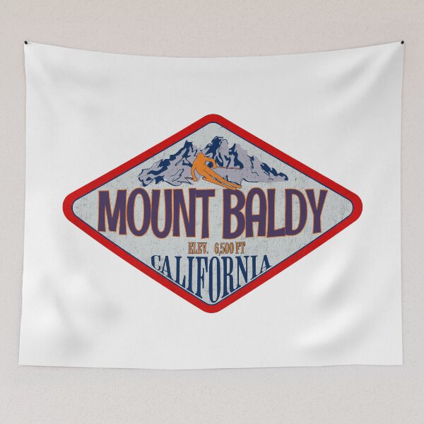 Item preview, Mount Baldy, Ski Resort, California, Vintage skiing badge design designed and sold by Wanderful-roads.
