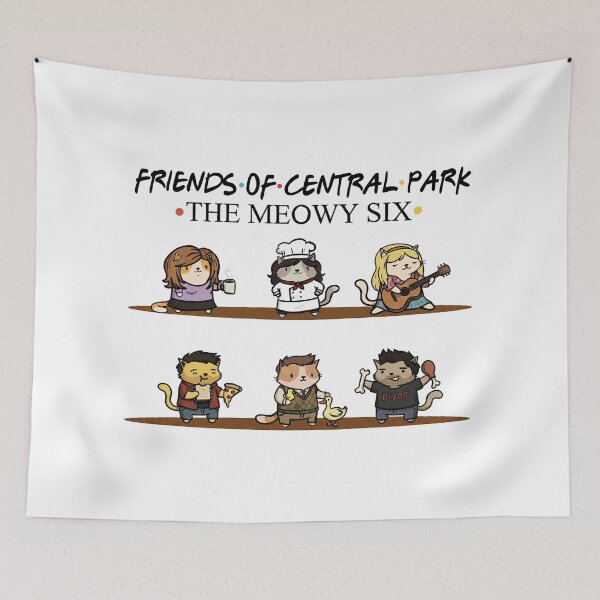 Item preview, The Meowy Six - Funny 90s Sitcom Cats Parody designed and sold by AdyKurniawan.