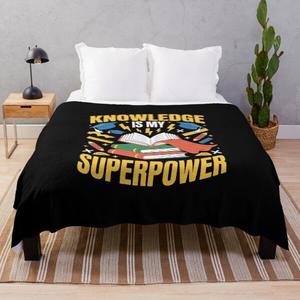 Item preview, Knowledge is My Superpower – Back to School Quote designed and sold by imsamaharem.