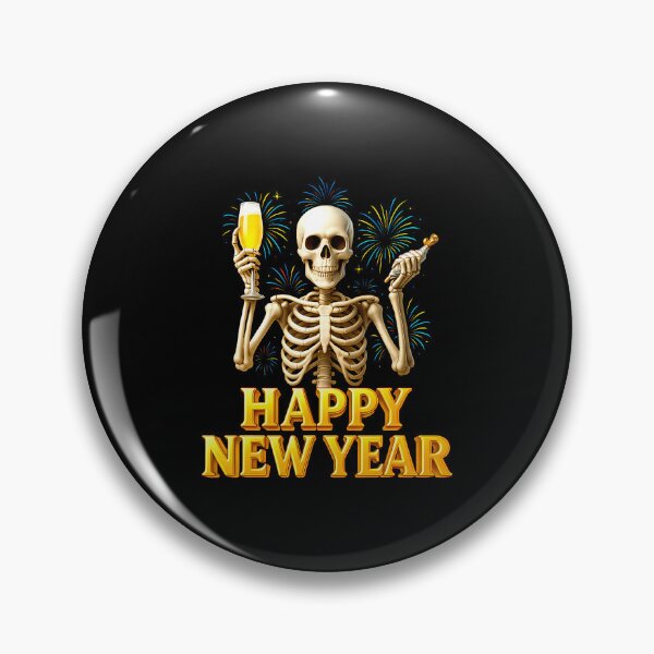 Item preview, Happy New Year 2026 Skeleton Drink Champagne New Years Eve designed and sold by ChantelNicole.
