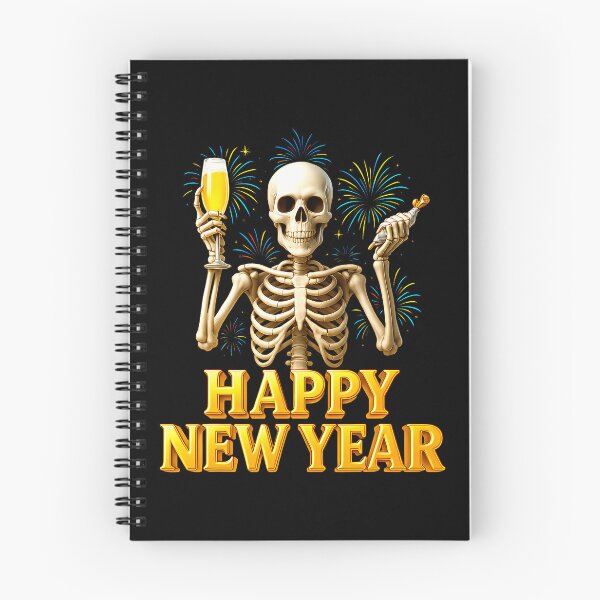 Item preview, Happy New Year 2026 Skeleton Drink Champagne New Years Eve designed and sold by ChantelNicole.