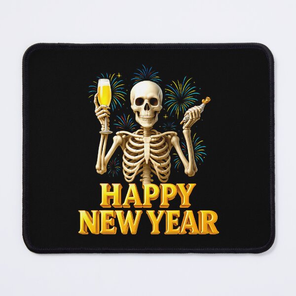 Item preview, Happy New Year 2026 Skeleton Drink Champagne New Years Eve designed and sold by ChantelNicole.