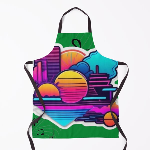 Item preview, Neon 80s Futuristic Cityscape Sticker designed and sold by Pavankumarreddy.