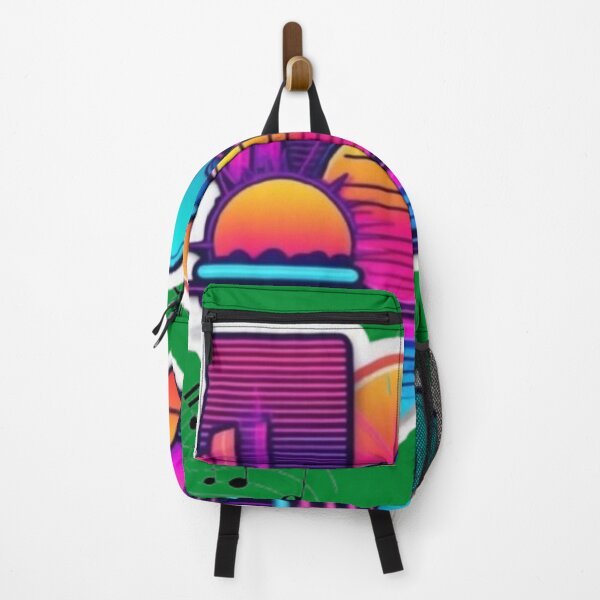 Item preview, Neon 80s Futuristic Cityscape Sticker designed and sold by Pavankumarreddy.