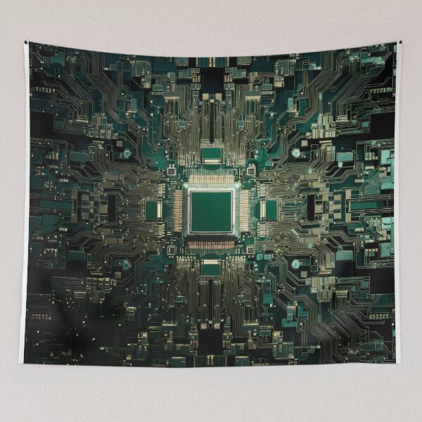 Item preview, Artificial Intelligence Computer Circuits (image size 7840x11680) designed and sold by Digital-Davinci.