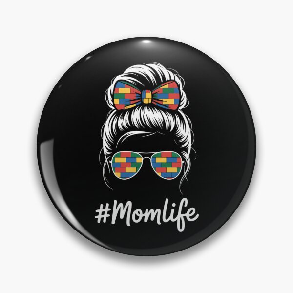 Item preview, Building Block Messy Bun Mom Life Master Builder Mothers Day designed and sold by VENOM0RIOT.