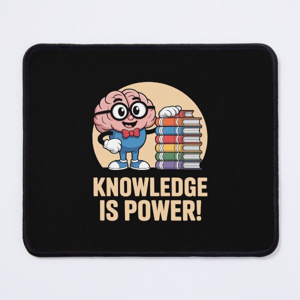 Item preview, Knowledge is Power Cute Brain Book Lover Nerd designed and sold by imsamaharem.