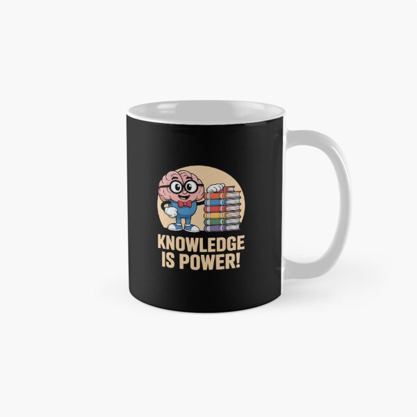Item preview, Knowledge is Power Cute Brain Book Lover Nerd designed and sold by imsamaharem.