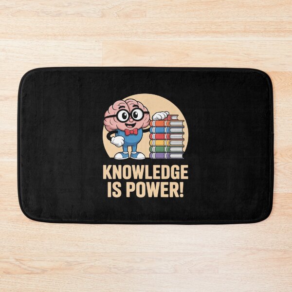 Item preview, Knowledge is Power Cute Brain Book Lover Nerd designed and sold by imsamaharem.