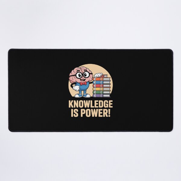 Item preview, Knowledge is Power Cute Brain Book Lover Nerd designed and sold by imsamaharem.