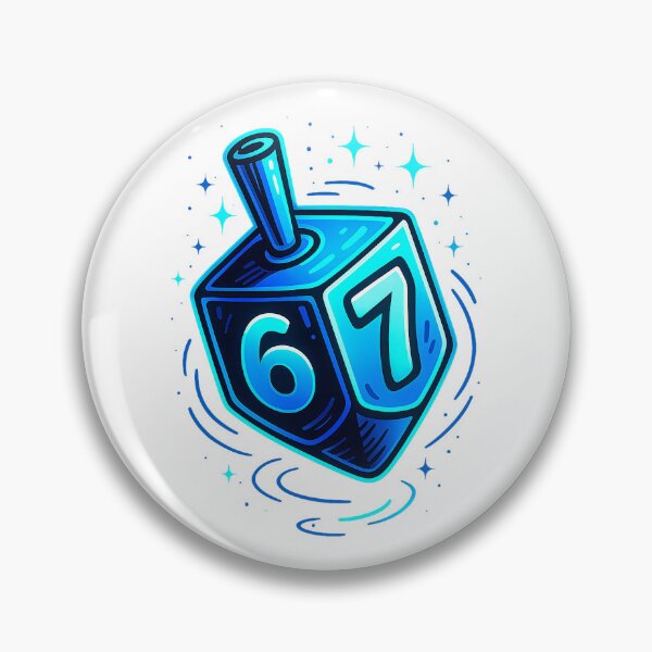 Item preview, Hanukkah Dreidel Sixty Seven Blue Spinning Swirl designed and sold by najaks.