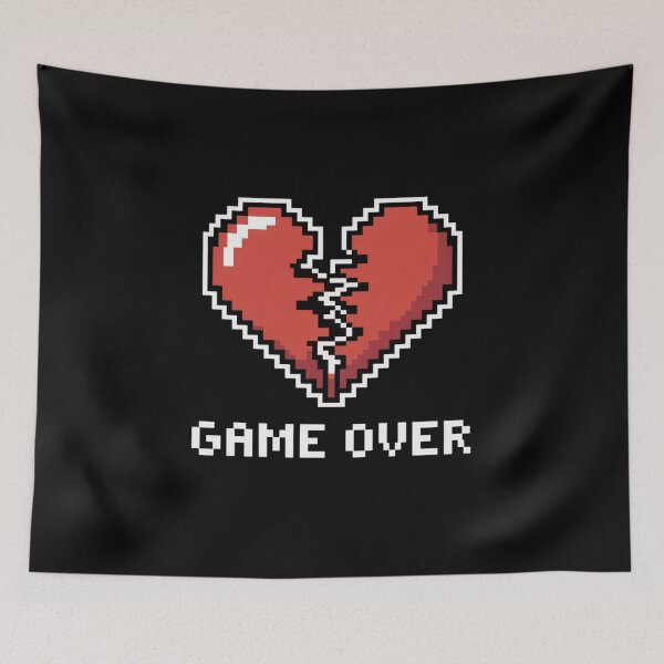 Item preview, Relationships Single Pixel Pixelated Broken Heart Breakup designed and sold by HollyBellArtSte.