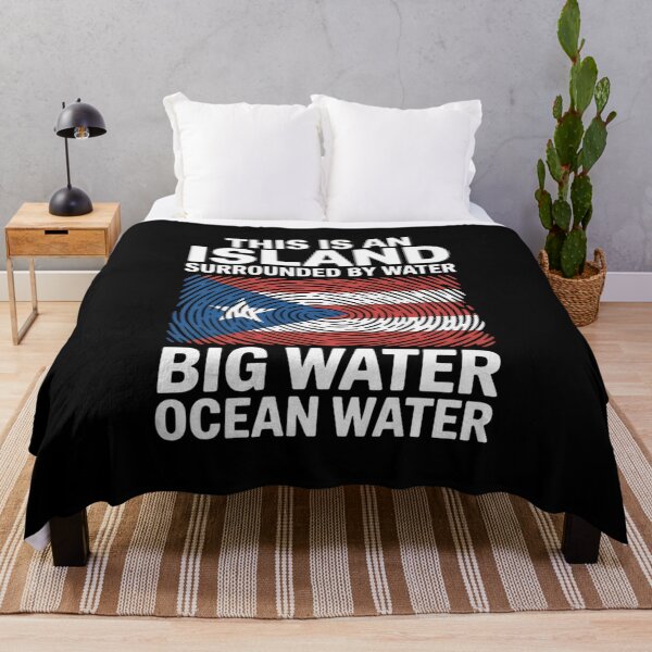 Item preview, Puerto Rico is an Island surrounded by Water Trump Quote designed and sold by IhanVaanMaArt.