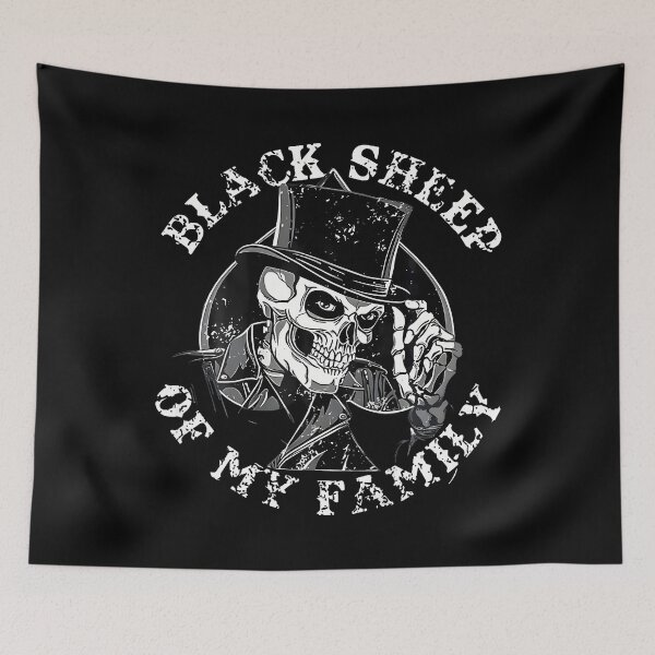 Item preview, Black Sheep Of My Family Skull Hat Funny Quote Family Gen X designed and sold by ChantelNicole.