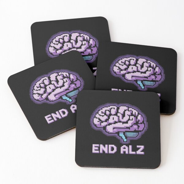 Item preview, Pixel Brain End Alzheimer's Awareness  designed and sold by visionnen.