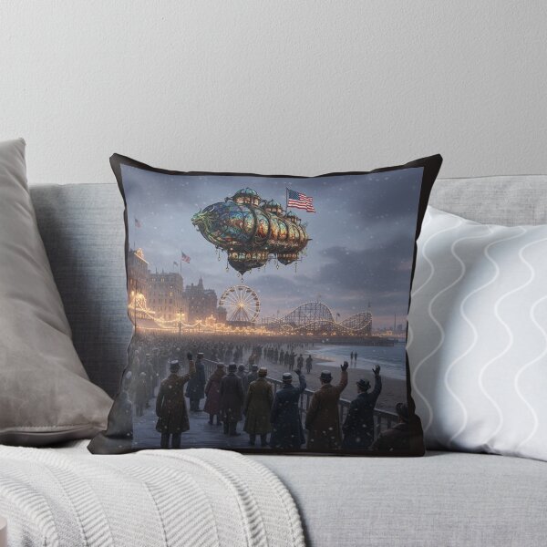 Item preview, Historic New York Coney Island XMAS Eve 1900’s Airship designed and sold by AppliedAtelier.