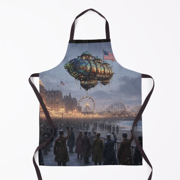 Item preview, Historic New York Coney Island XMAS Eve 1900’s Airship designed and sold by AppliedAtelier.