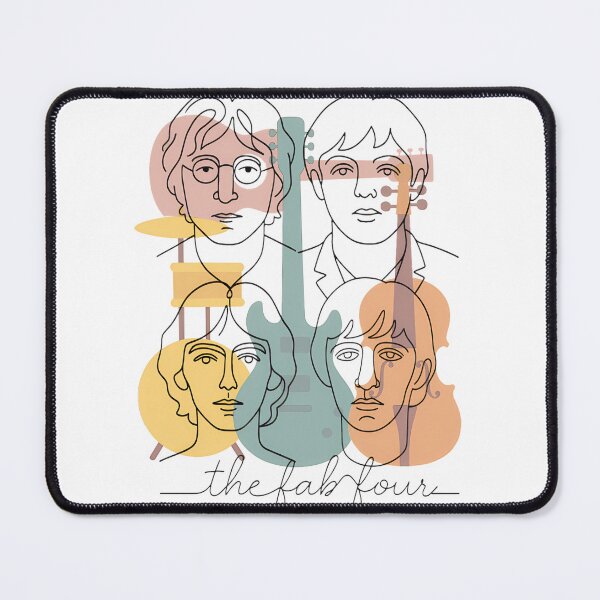Item preview, Fab Four Line Art Vintage Vibes By Merch, Limited Edition, Perfect Gift For You And Friends designed and sold by Michael Fischer.
