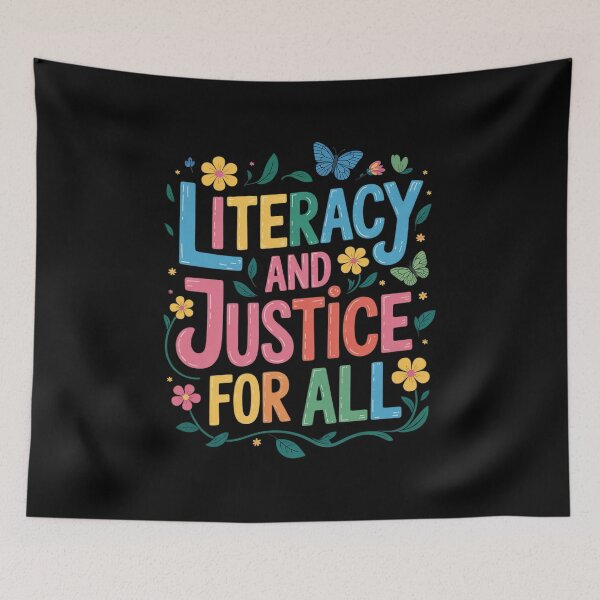 Item preview, Literacy And Justice For All Protect Banned Books Library  designed and sold by RsFilsingerArt.