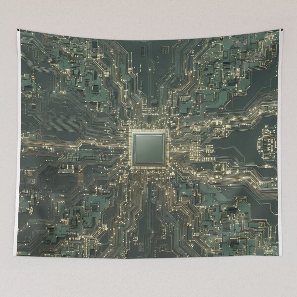 Item preview, Artificial Intelligence Computer Circuits (image size 7840x11680) designed and sold by Digital-Davinci.