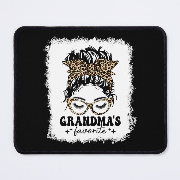 Item preview, Leopard Messy Bun Grandma's Favorite Bleached Grandparent Grandchild designed and sold by AnitaBice.