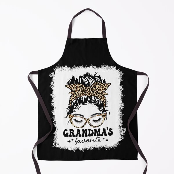 Item preview, Leopard Messy Bun Grandma's Favorite Bleached Grandparent Grandchild designed and sold by AnitaBice.