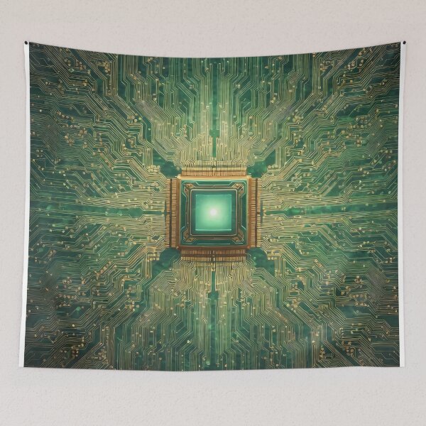 Item preview, Artificial Intelligence Computer Circuits (image size 7840x11680) designed and sold by Digital-Davinci.