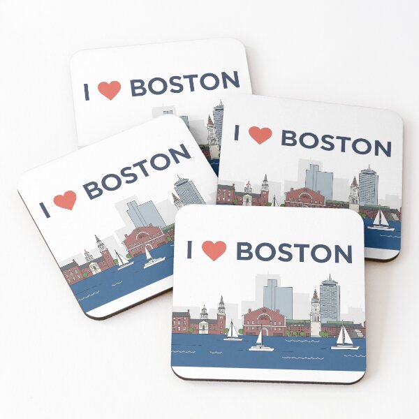 Item preview, I Love Boston Design designed and sold by VerizalShop.
