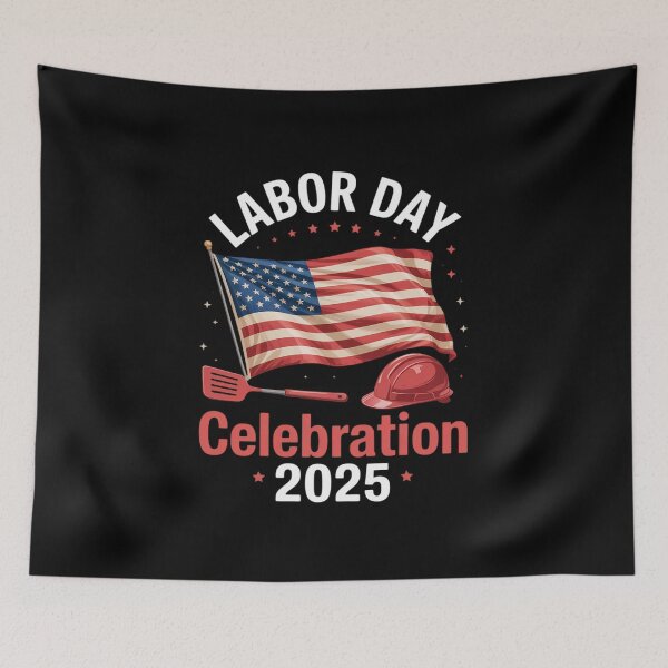 Item preview, Labor Day Celebration 2025 USA Flag designed and sold by LinlinsDemons.