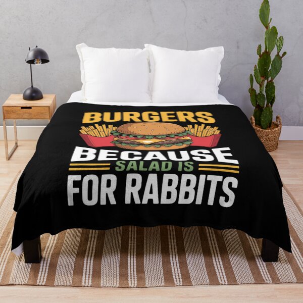 Item preview, Burgers because Salad is for Rabbits Burger designed and sold by VENOM0RIOT.