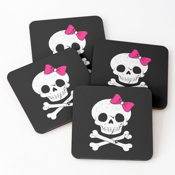 Item preview, Cute Skull And Cross Bone With Pink Bow Tie For Women Girls designed and sold by CaraRuth.