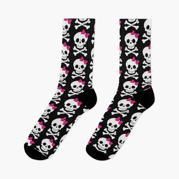 Item preview, Cute Skull And Cross Bone With Pink Bow Tie For Women Girls designed and sold by CaraRuth.