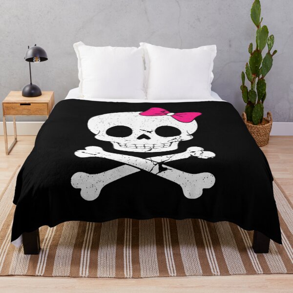 Item preview, Cute Skull And Cross Bone With Pink Bow Tie For Women Girls designed and sold by CaraRuth.
