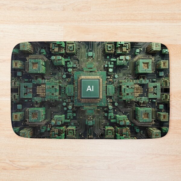 Item preview, Artificial Intelligence Computer Circuits (image size 7840x11680) designed and sold by Digital-Davinci.