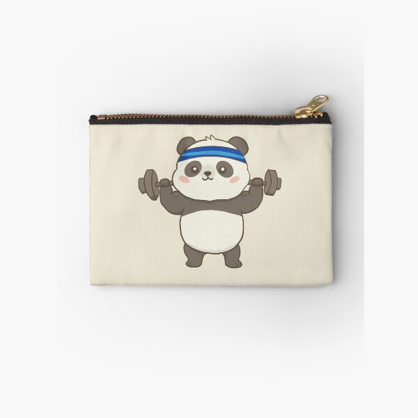 Item preview, Cute Strong Cartoon Panda Lifting Barbell | Kawaii Animal Gym Workout Fitness Design designed and sold by Potattoo.
