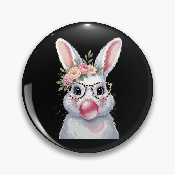 Artikelvorschau, Niedliches Häschen mit Leopardenbrille, Kaugummi, Ostern entworfen und verkauft von VENOM0RIOT.