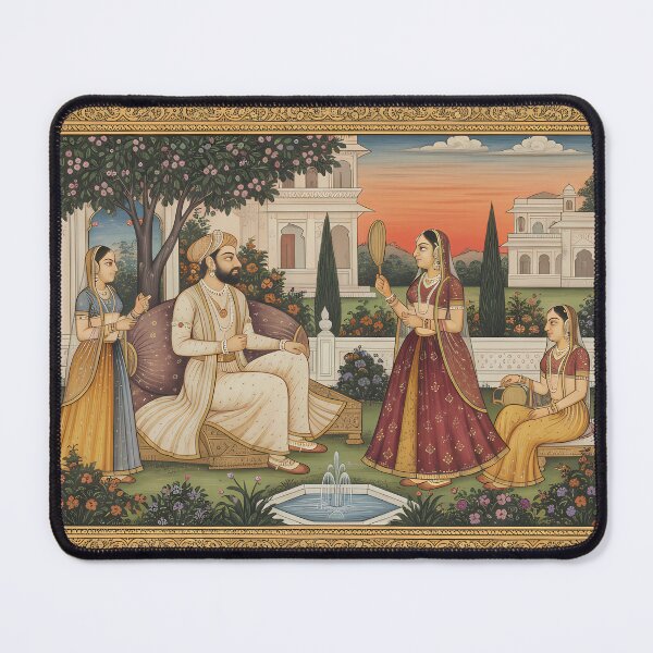 Item preview, Royal Companions in a Serene Garden designed and sold by digisetumedia.