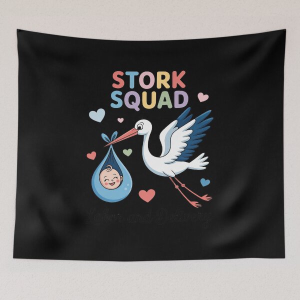 Item preview, Labour and Delivery Stork Squad Nurse L & D Nurse designed and sold by LinlinsDemons.